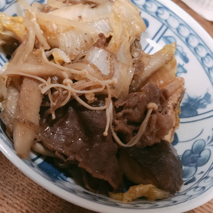 牛肉ですき焼き煮